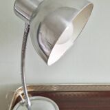 Polished aluminum desk lamp from the 1950s