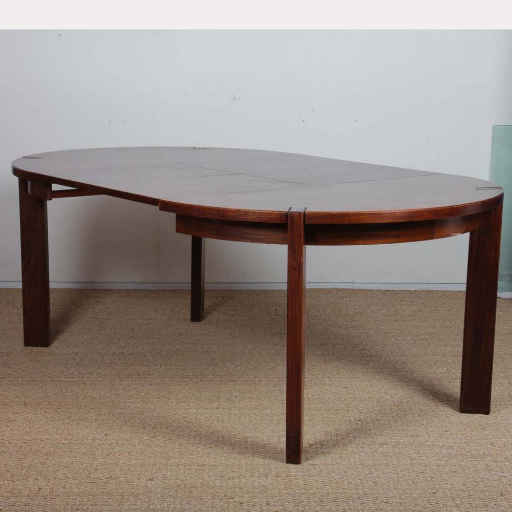 1970s extendable wooden dining table