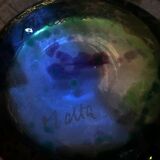 Iridescent glass vase