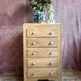Art Deco oak chest of drawers.