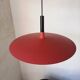 Scandinavian type red metal suspension