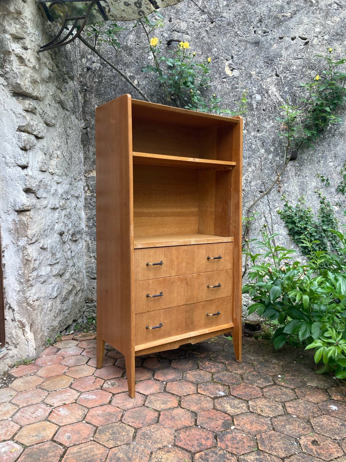 Vintage bookcase shelf