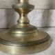 Pair of 19th century guilloche brass candlesticks