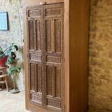 Wardrobe with exotic carved doors