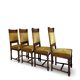 four Victorian dining chairs