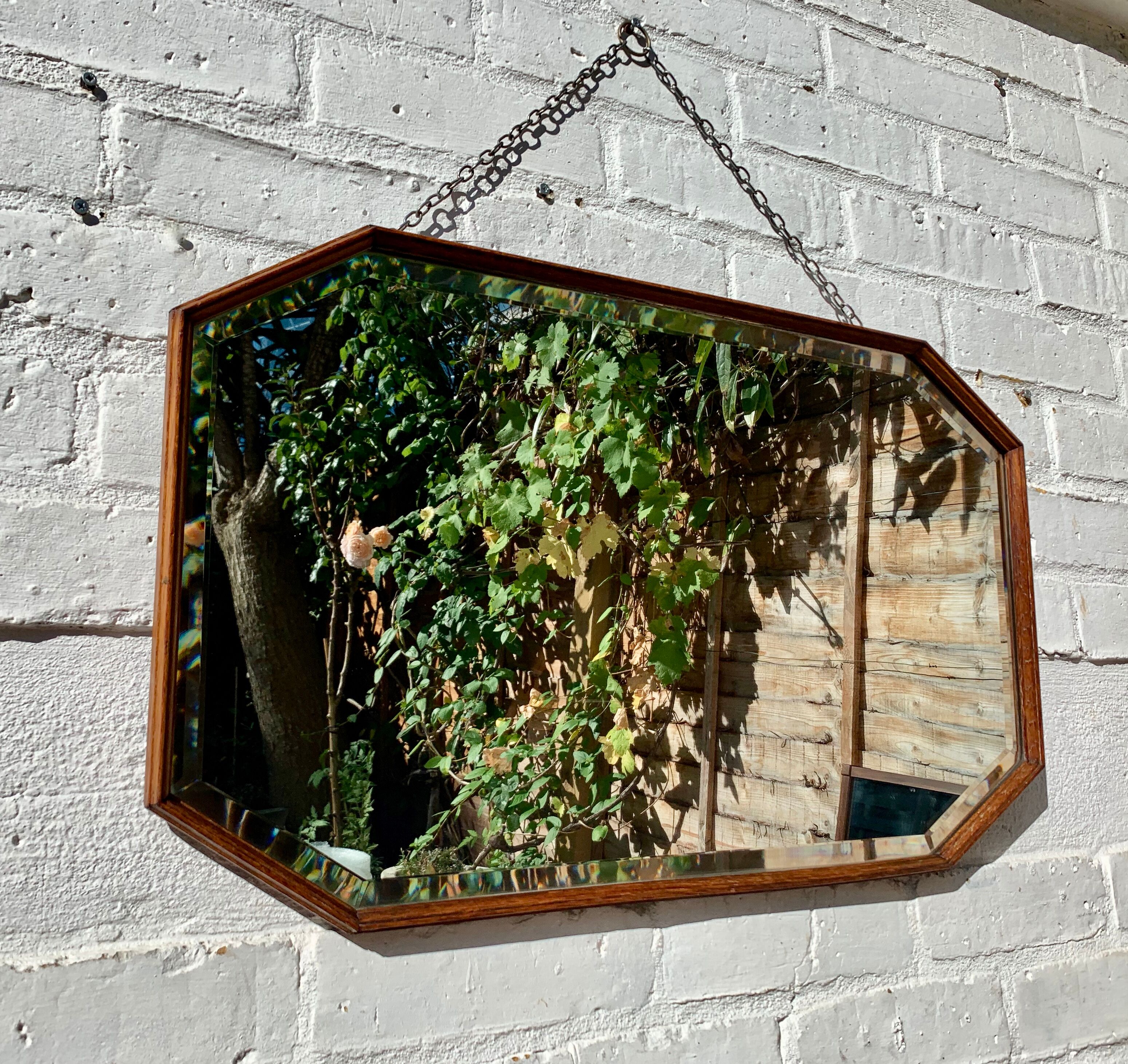 Miroir mural octagonal - 69x40cm