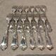 12 silver-plated metal table forks by Boulenger in the Louis XV style, demi-rich.