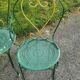 Set of 2 vintage garden chairs and 2 armchairs