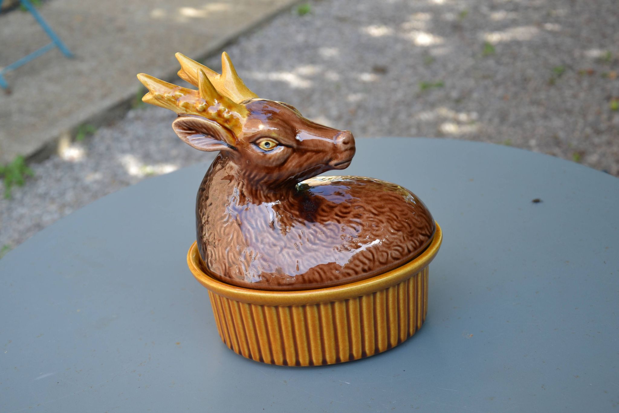 Vintage porcelain deer terrine