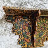 Old wall shelf wall rack handpainted