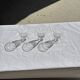 Set of 3 vintage stemmed glasses in clear glass H14 D10