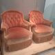 Paire de fauteuils crapaud