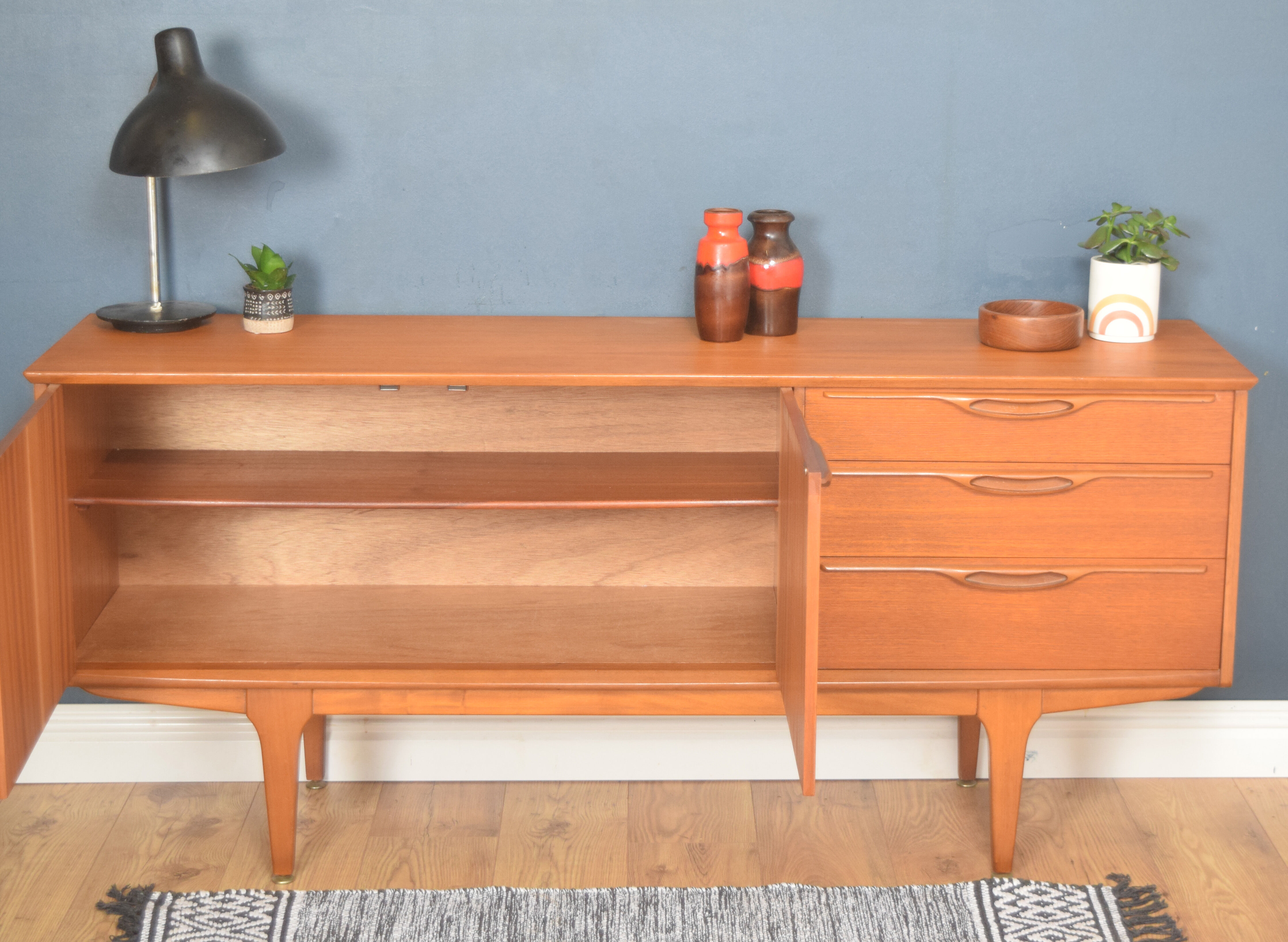 Restored Teak 1960s Short Jentique Classic Sideboard Cabinet