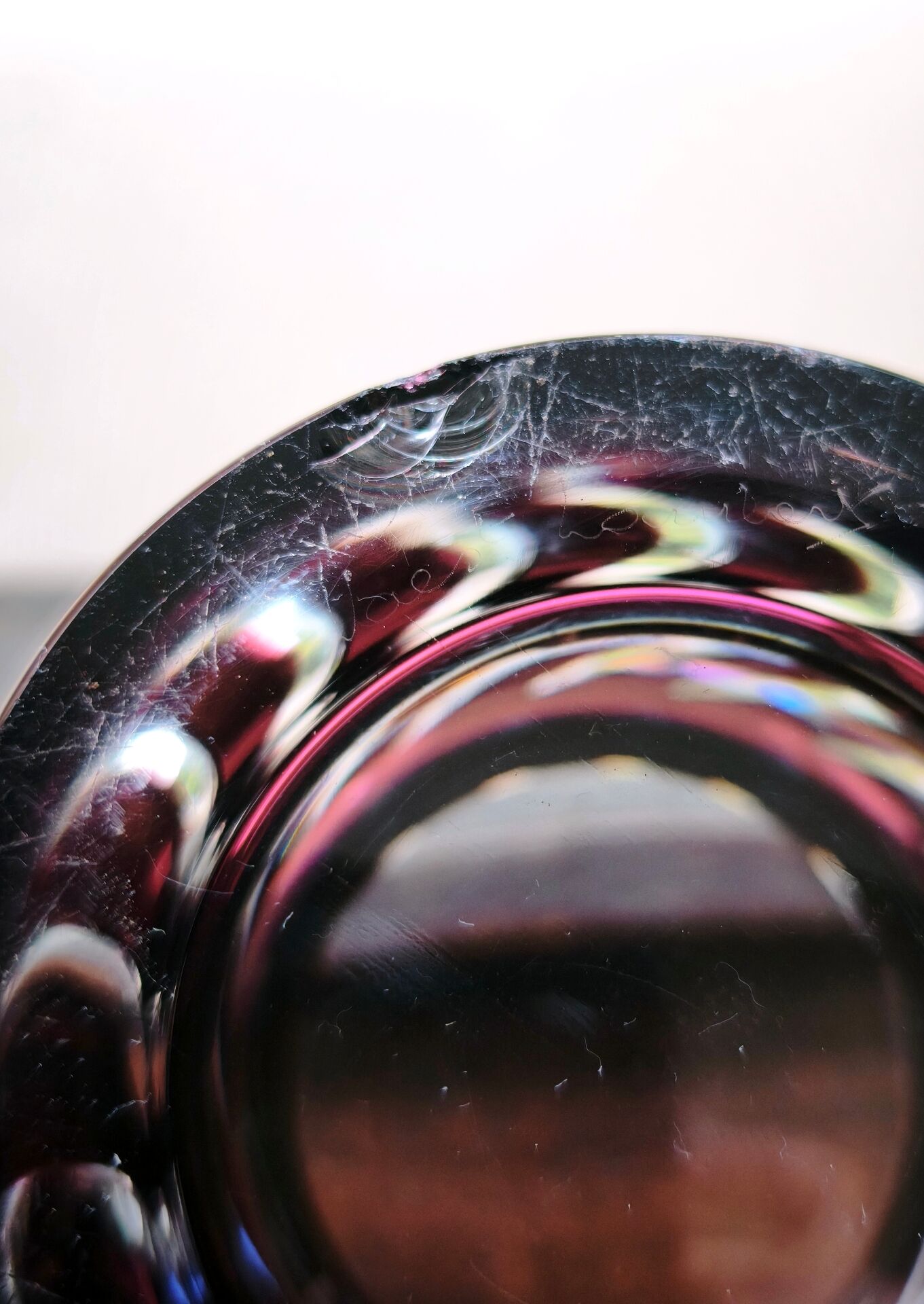 Ruby Red Boléro Crystal Vase Val Saint Lambert