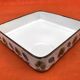Deep serving dish, Niderviller France earthenware, "Prunes" collection