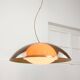 Lampe Space Age en forme d'ovni marron rare de Guzzini, années 1970