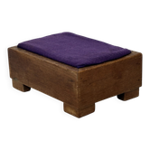 Pouf Art Déco repose-pieds design minimaliste modèle petit années 30
