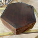 Old varnished wooden box