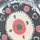 Vintage hand-embroidered tribal tapestry 130x137 cm
