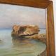 Framed oil painting fisherman L. Garcin