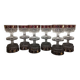 6 stemmed glasses Made in Italy