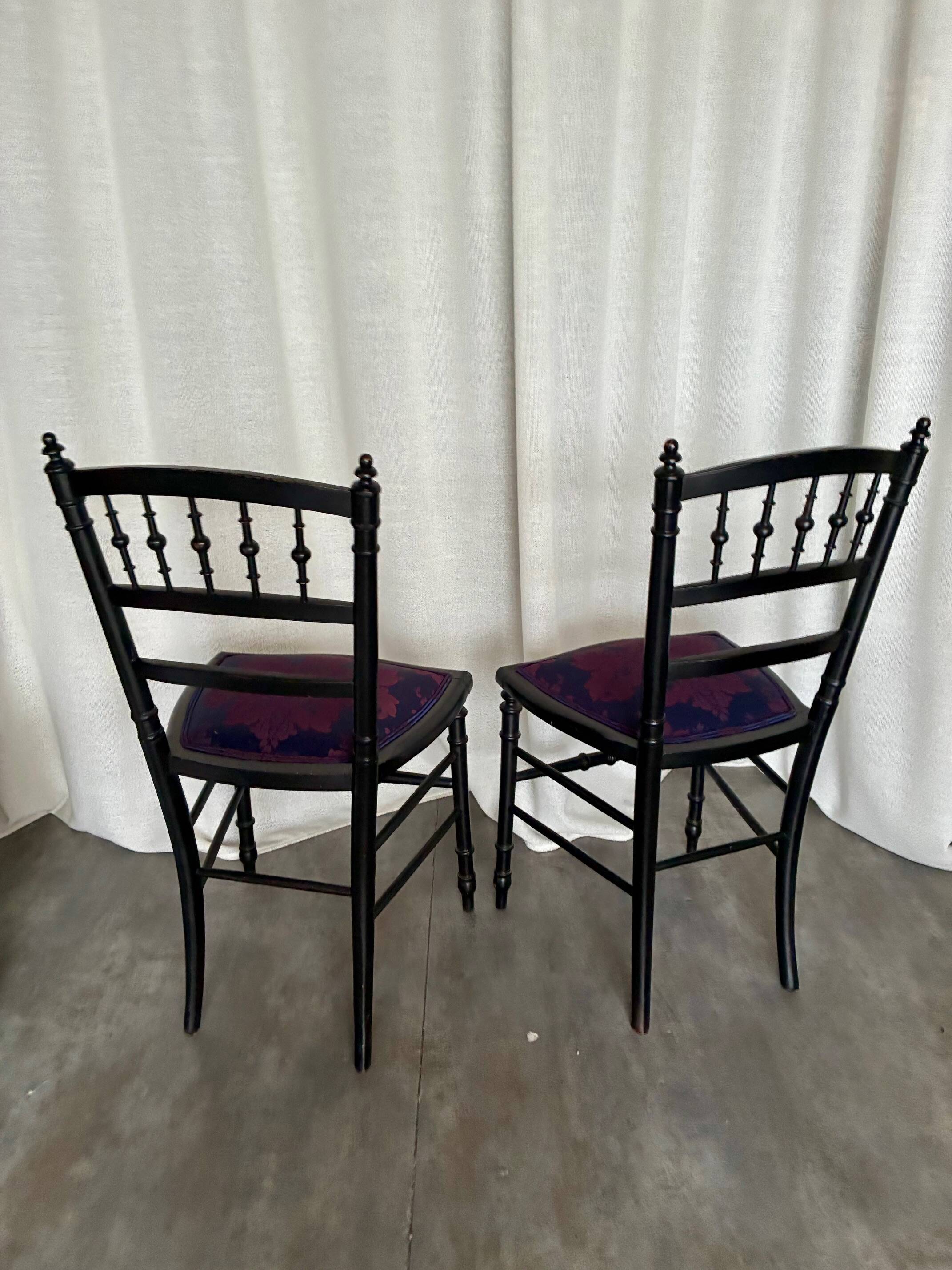 Paire de chaise Napoléon III
