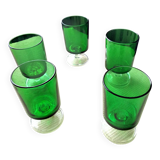 5 Vintage Luminarc Cavalier Model Wine Glasses