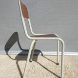 Chaise métal Mullca dossier arrondi