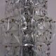 Large crystal glass flush mount from Kinkeldey, Germany, 1970s.
