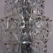 Large Crystal Glass Flush Mount from Kinkeldey, Germany, 1970s