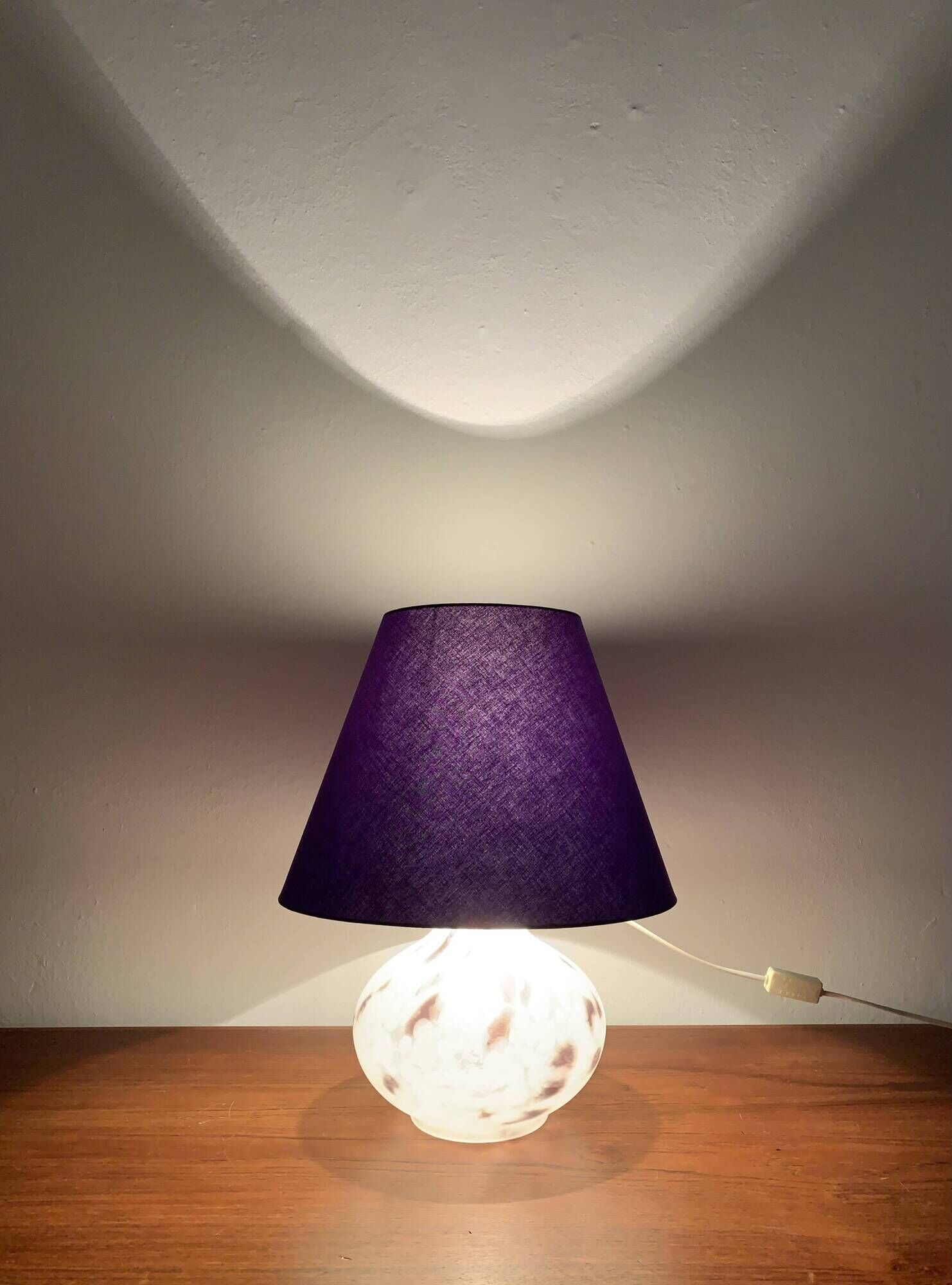 Set of 2 Glass Table Lamps by Peill and Putzler