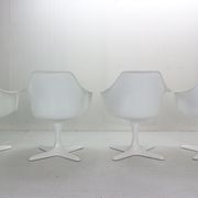 Maurice Burke set of 4 armchairs model No. 116 for Arkana, Space Age 1960's