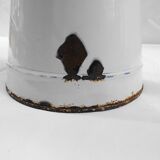 White enamelled iron broc