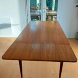 Large extendable designer dining table (seats 6 to 10), vintage, from the end of the 60s