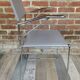 Lot de 4 chaises design italien en cuir et chrome