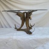 Table basse vintage Hollywood Regency 1950