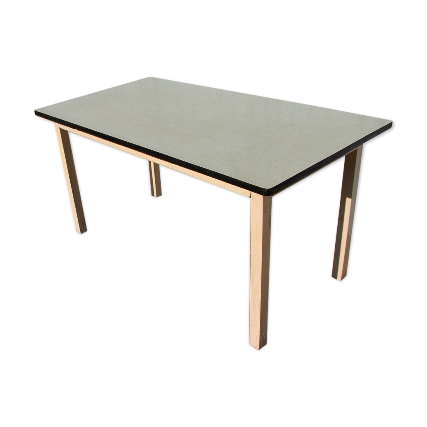 Table formica blue 1960 1970s