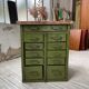 Meuble établi rangement militaire industriel vert