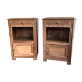 Pair of antique bedside tables