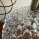 Glass pendant lamp with bubble patterns - 1960s