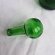 Pichet fiole de chimie en verre vert