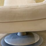 Fauteuil design alcantara pivotant