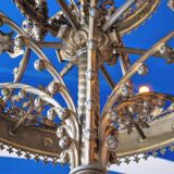 Large Antique Metal Chandelier