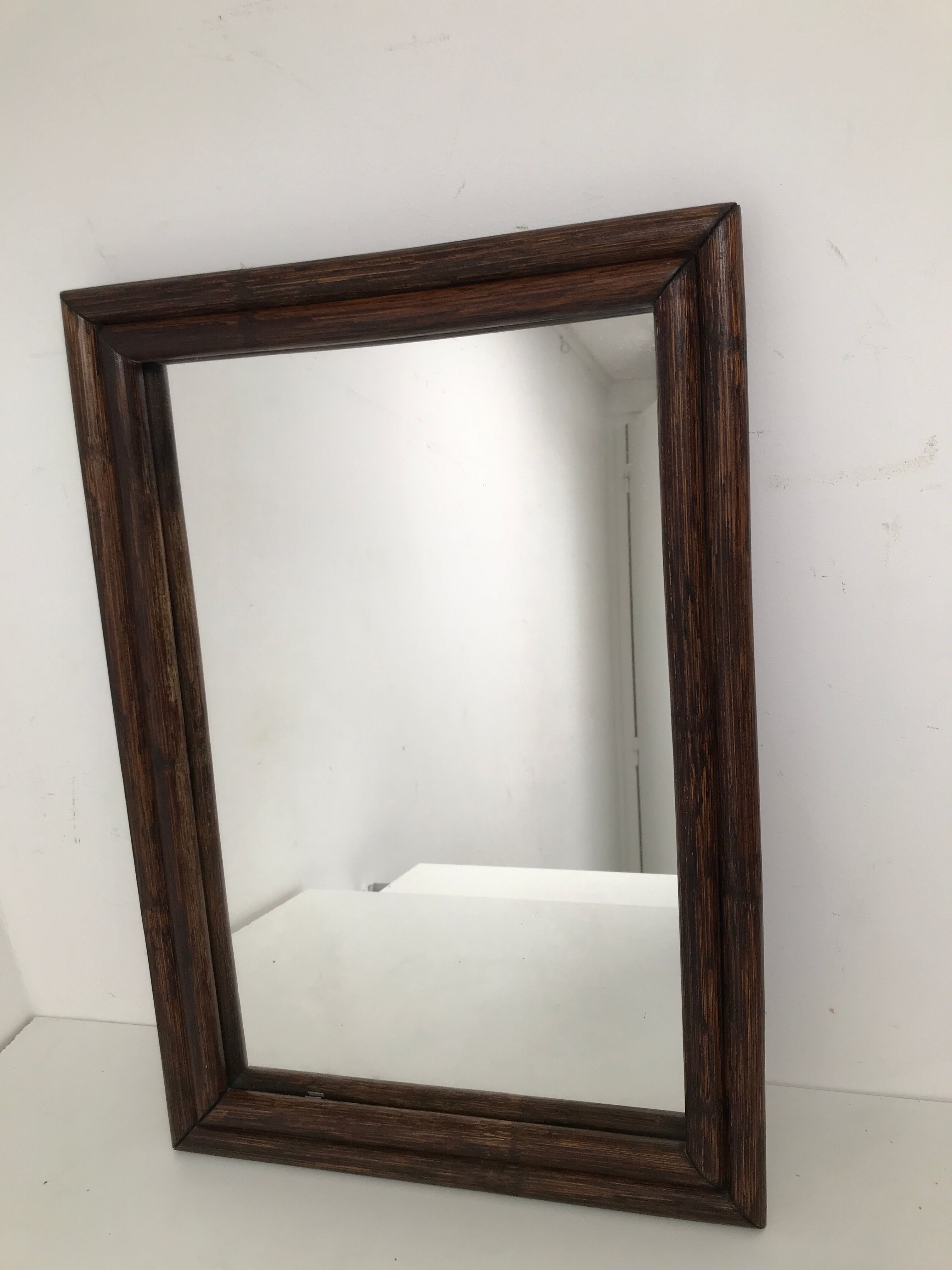Vintage rattan mirror
