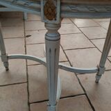 Table basse ancienne style louis xvi avec plateau marbre