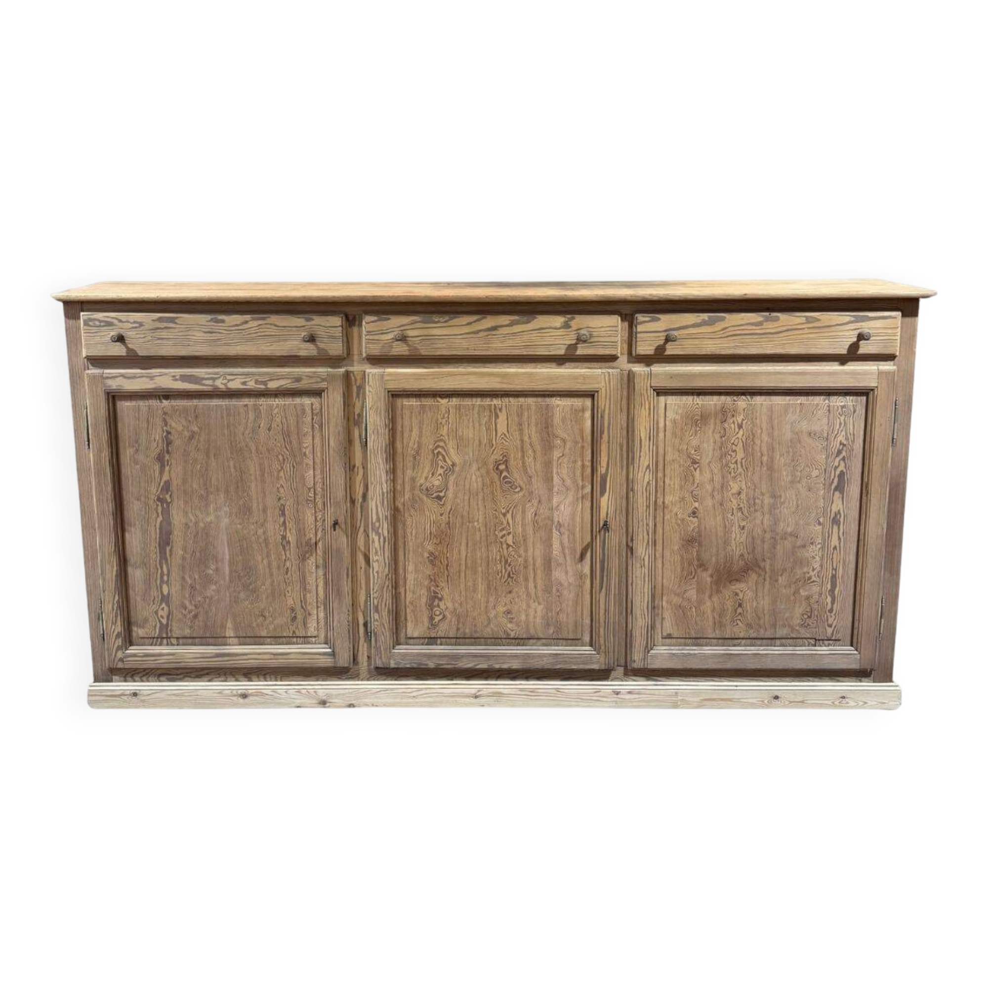 Meuble de métier / Arrière-comptoir en pitchpin – années 1930