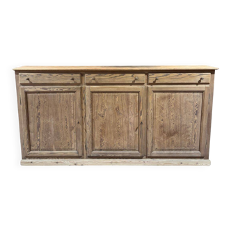 Meuble de métier / Arrière-comptoir en pitchpin – années 1930