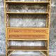 Rattan bookcase, vintage 1960