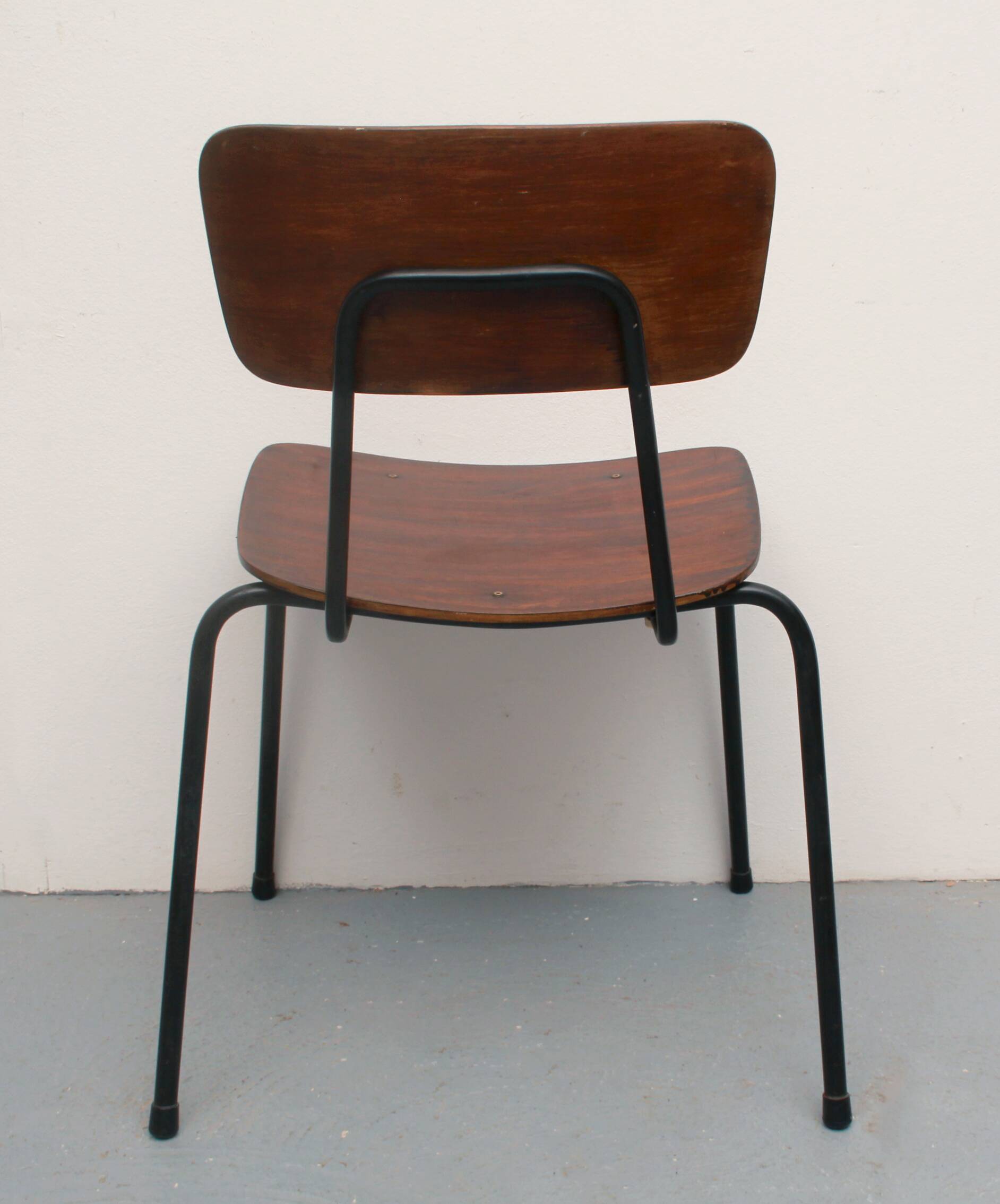 1960s plywood chair industrial design
