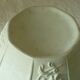 Glazed biscuit earthenware planter